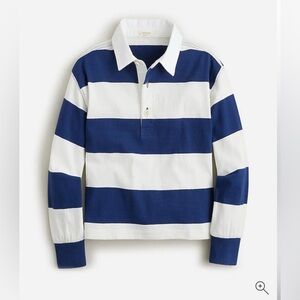 Jcrew crew cuts toddler girl long sleeve rugby shirt